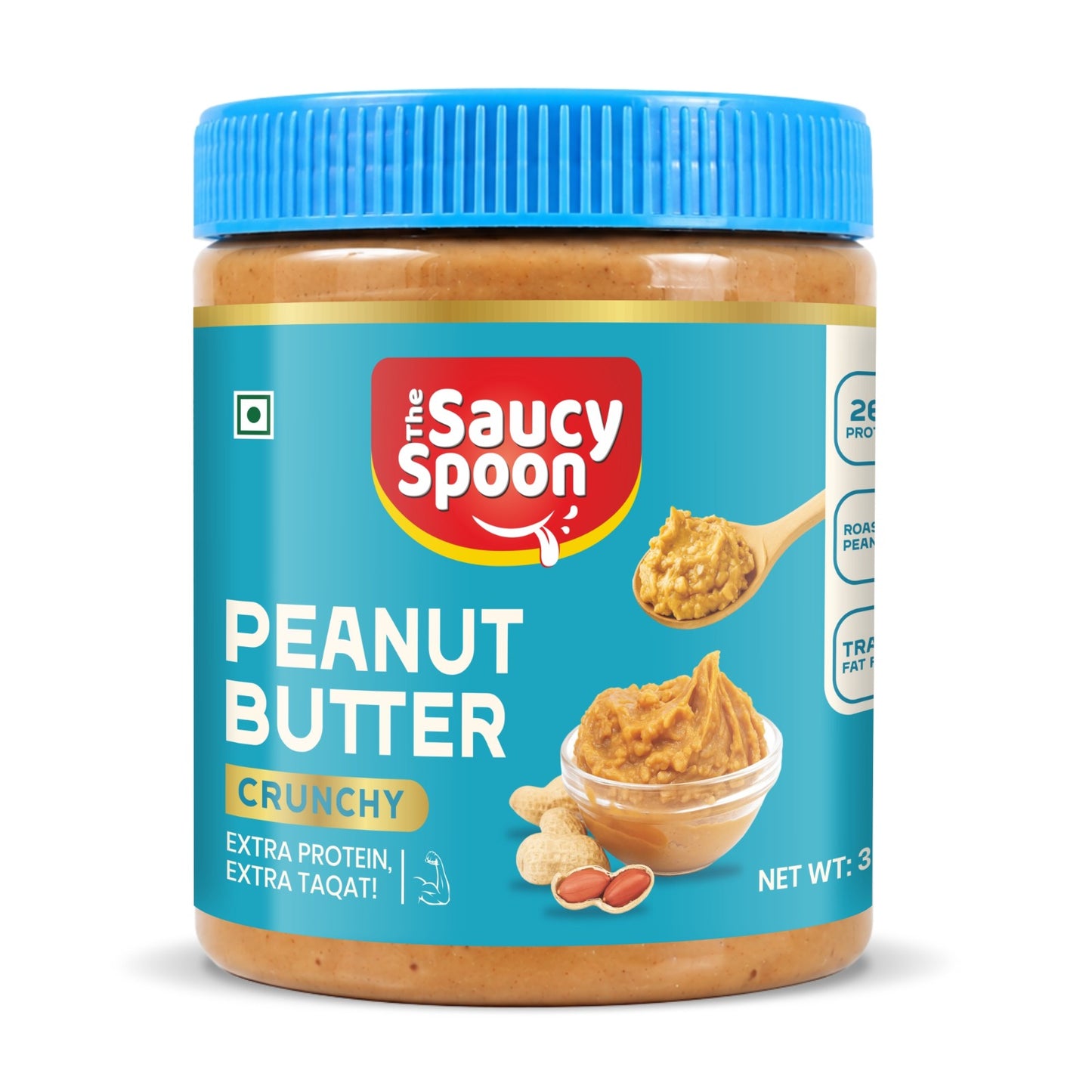 🥜 The Saucy Spoon – Peanut Butter Crunchy 1 kg | Premium Roasted Peanut Spread