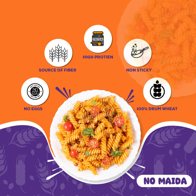 The Saucy Spoon - Fusilli Pasta                        ( Pack of 2 )