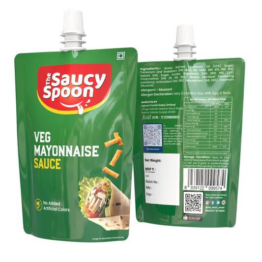 Plain Veg Mayo 90 Gm Spout Pouch