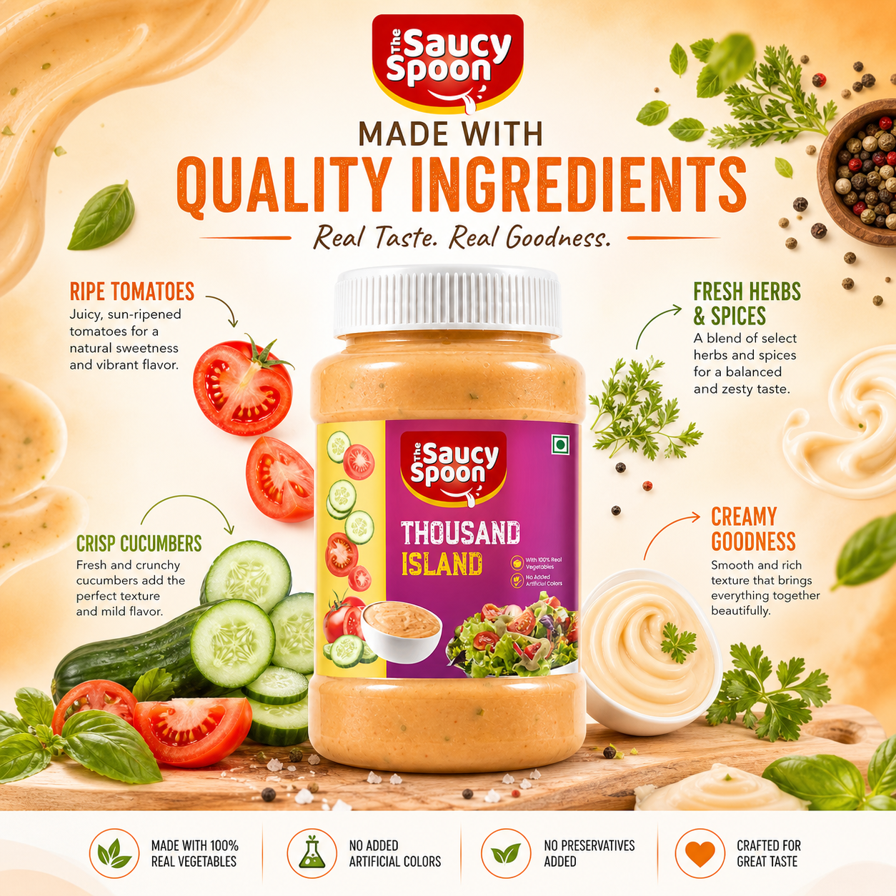 The Saucy Spoon Family Pack of 8 Premium Sauces & Dips | Mayo, Dips & Cooking Sauces Combo Pack