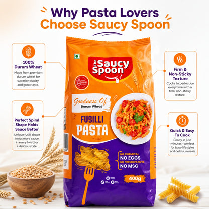 The Saucy Spoon - Combo Penne & Fusilli Pasta