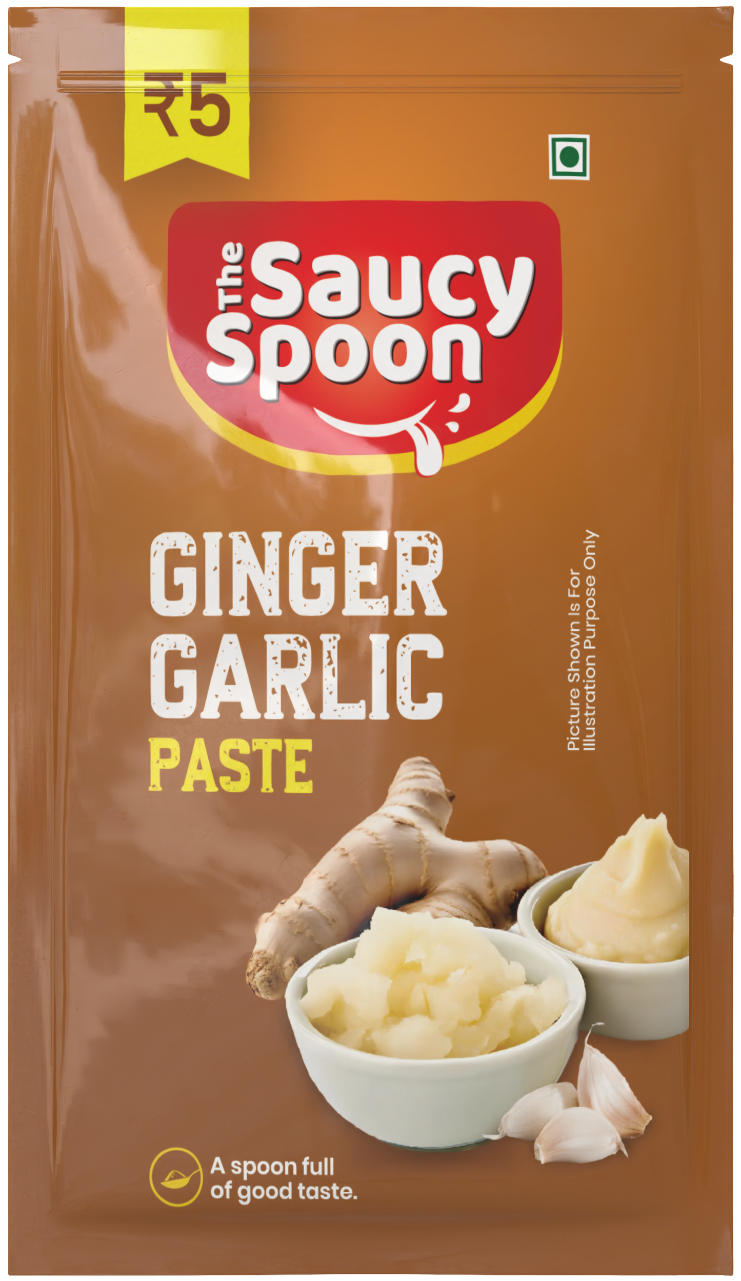 🧄 Ginger Garlic Paste – 20g Sachets (Pack of 15)