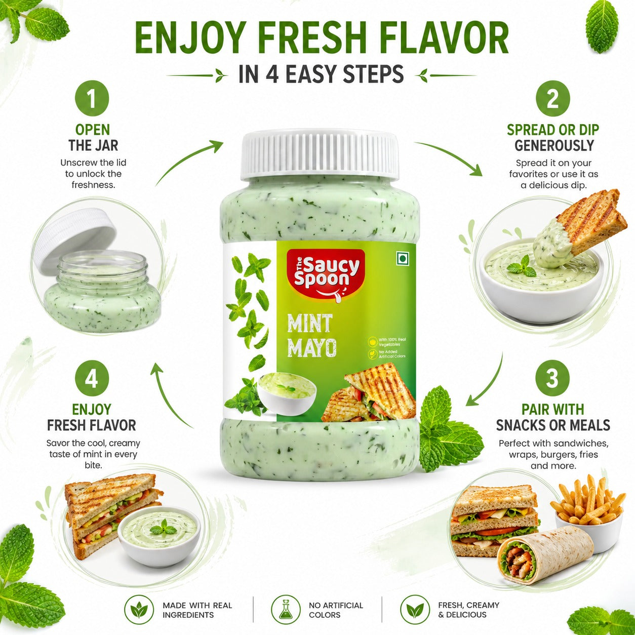 🥪 Mint Mayo – Small Pack, Big Creamy Delight!