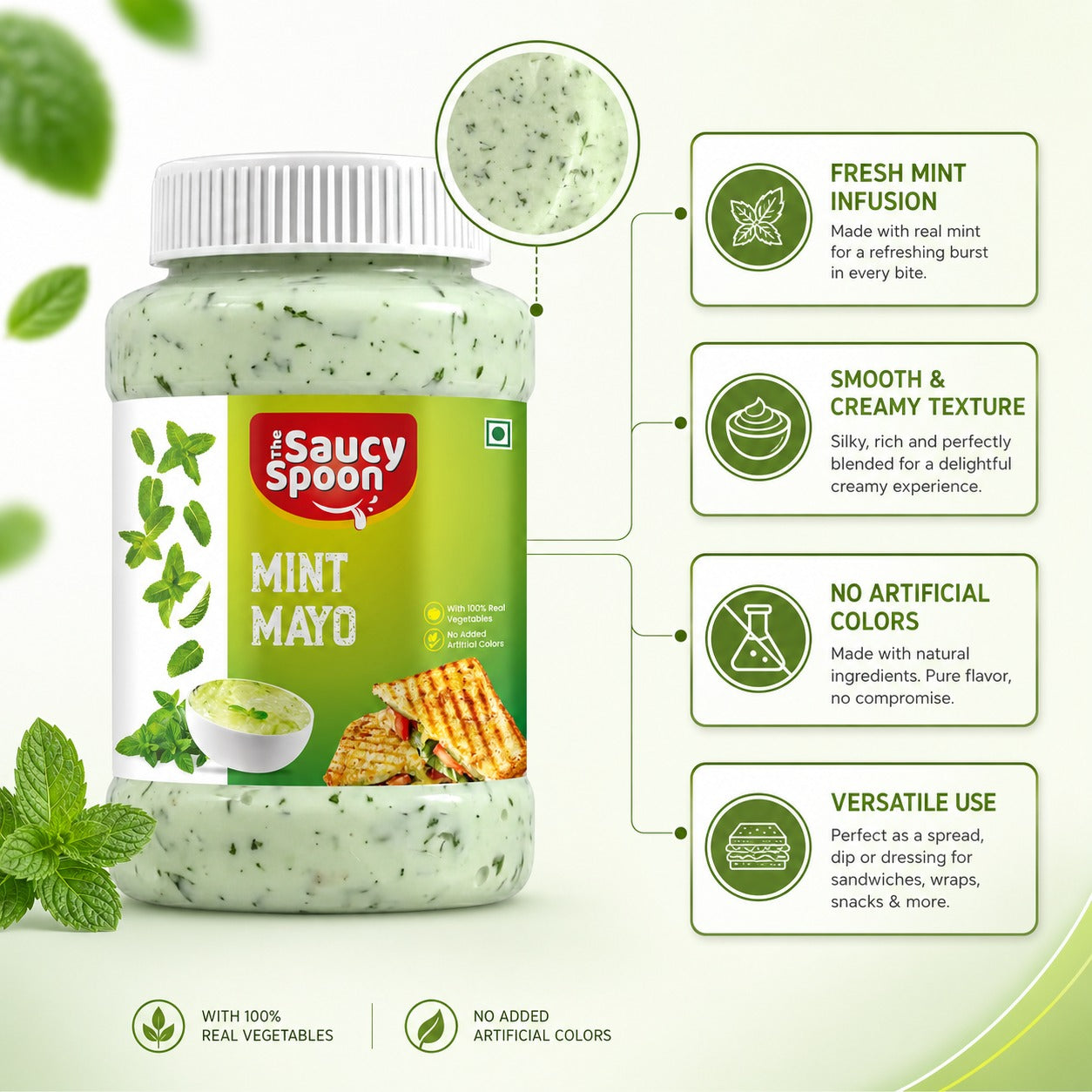 🥪 Mint Mayo – Small Pack, Big Creamy Delight!