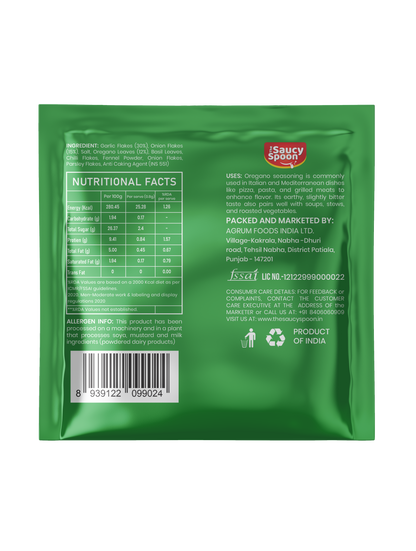 Bulk Oregano Seasoning Sachets 0.75g for HORECA | 9,000 Sachets Carton | The Saucy Spoon