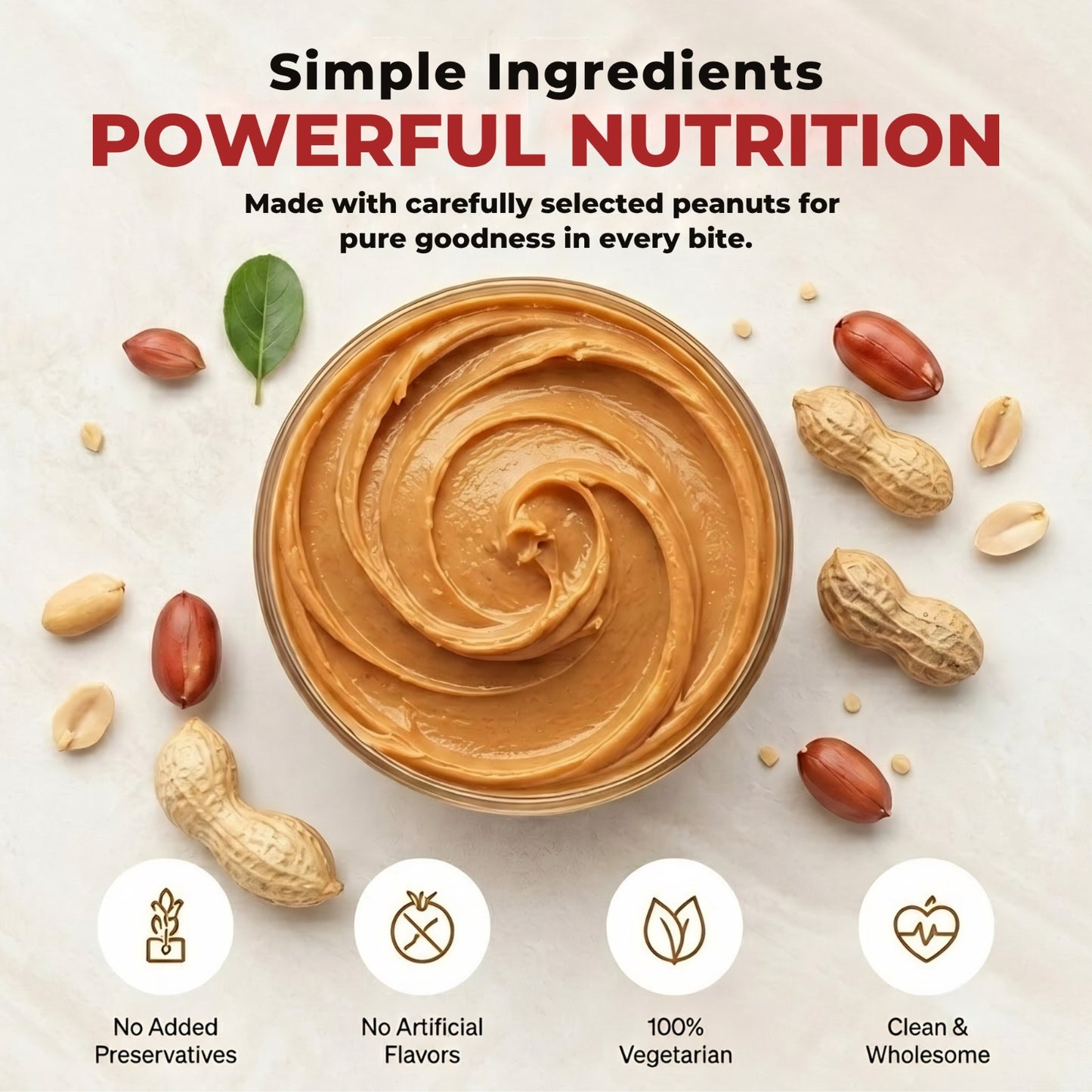 🥜 The Saucy Spoon – Creamy Peanut Butter | 1 KG