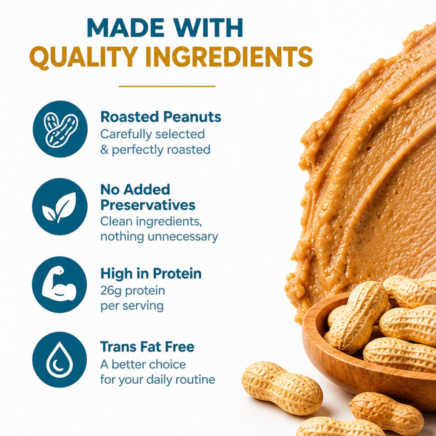 🥜 The Saucy Spoon – Peanut Butter Crunchy 1 kg | Premium Roasted Peanut Spread