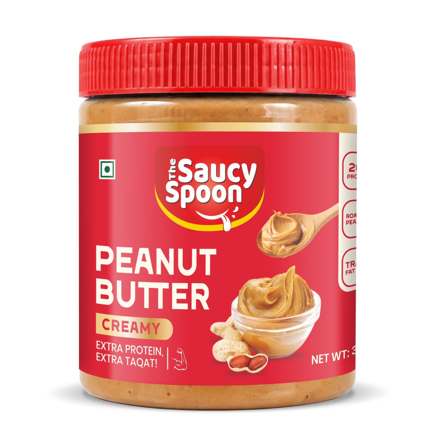 🥜 The Saucy Spoon – Creamy Peanut Butter | 1 KG