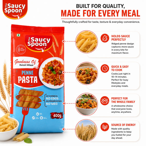The Saucy Spoon - Penne Pasta                            ( Pack of 2 )