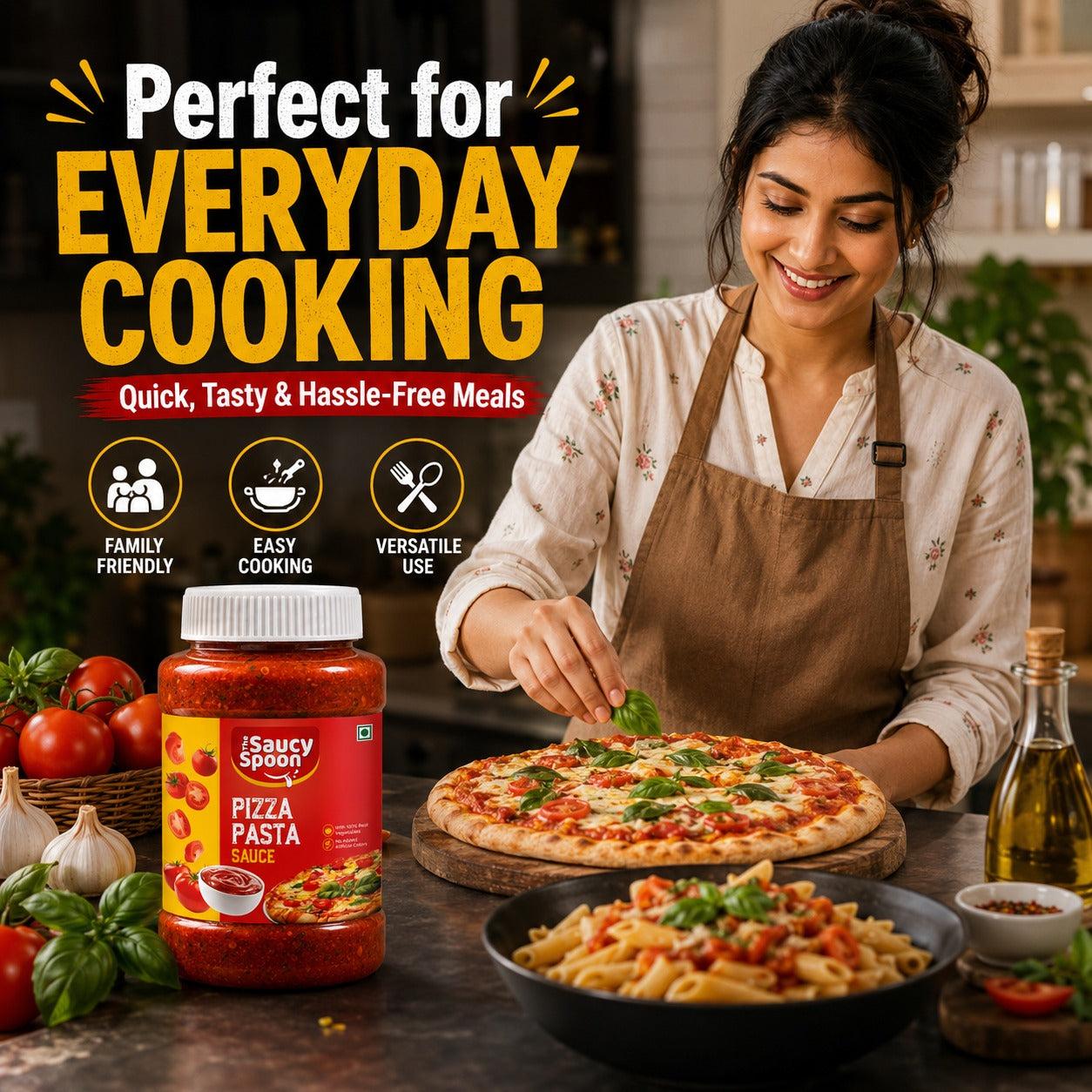 🍕 Pizza Pasta Sauce – The Perfect Italian Twist for Every Bite!