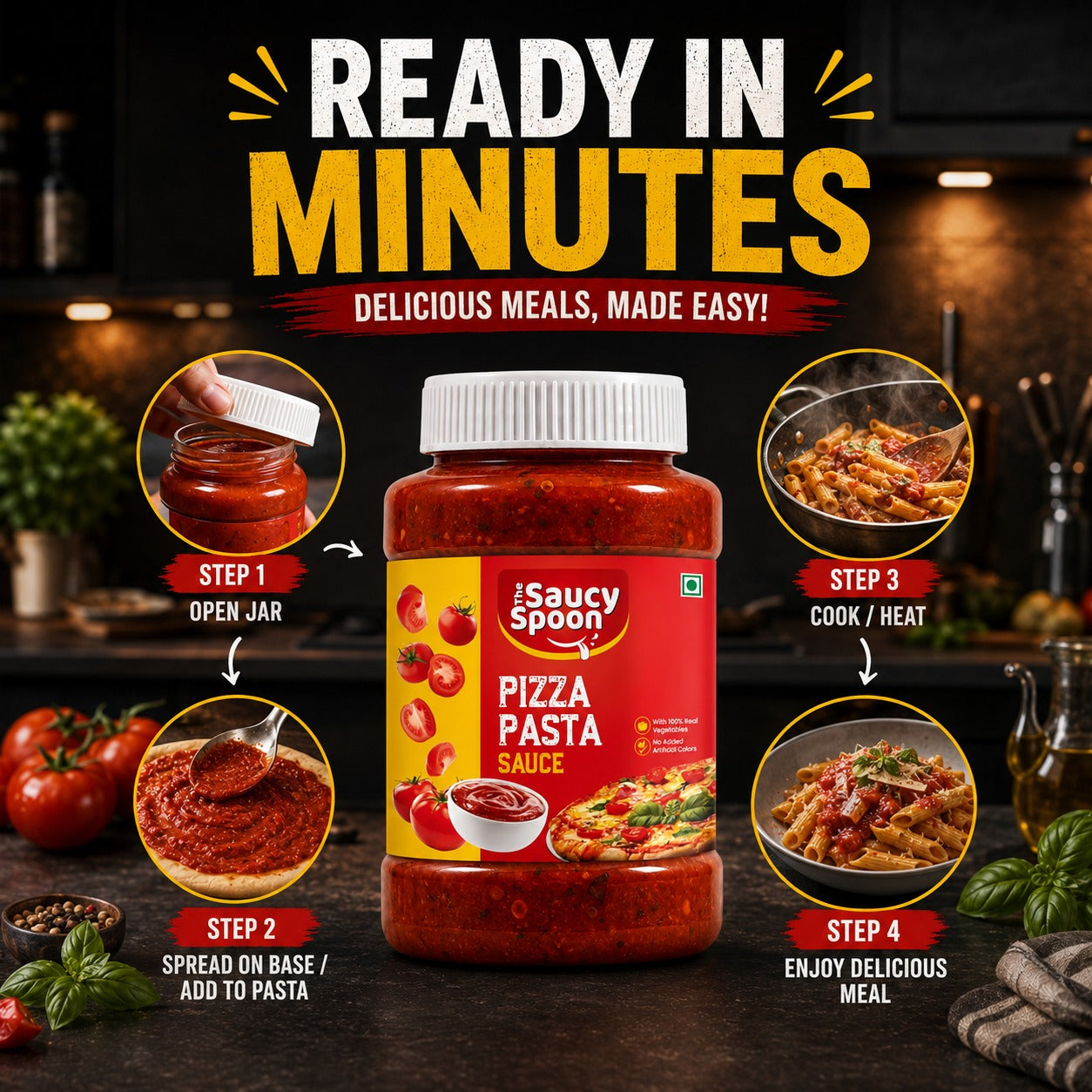 🍕 Pizza Pasta Sauce – The Perfect Italian Twist for Every Bite!