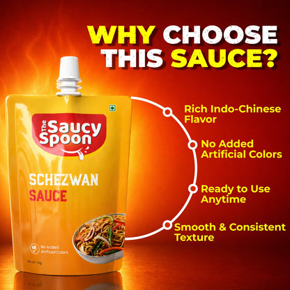 🌶️ Schezwan Sauce 90gm Spout Pouch – Bold, Spicy & Addictive Flavour!
