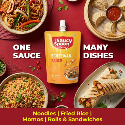 🌶️ Schezwan Sauce 90gm Spout Pouch – Bold, Spicy & Addictive Flavour!